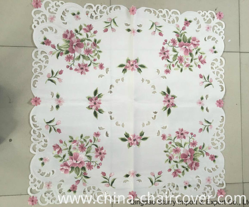 Machinery Embroidery and Handmade Cutwork Easter Day Hotel Home Outdoor Table Cover 2016
